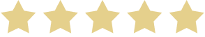 Five gold stars representing a five-star client rating.